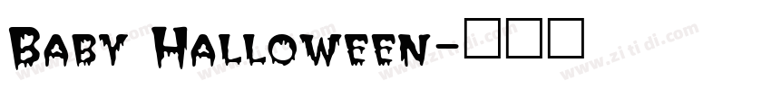 Baby Halloween字体转换
